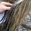 Whiting 1/2 BRONZE Grade Dry Fly Rooster Saddle in Grizzly Variant